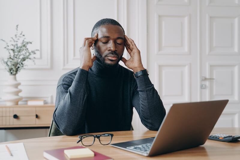 Business owner stressed about 401(k) plan management